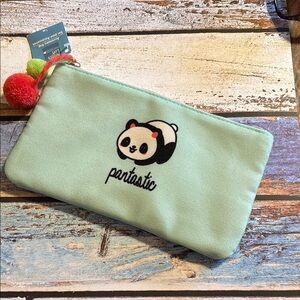 Pantastic Panda Mint Green Pouch